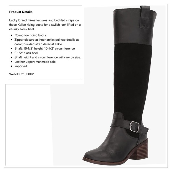 Lucky Brand Kailan Equestrian Tall Riding Boots - Picture 1 of 11